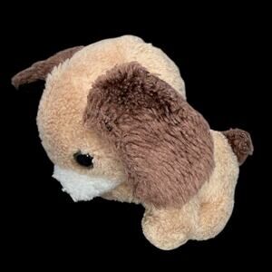 Vtg Russ Farm Friends Puppy Dog Plush Tan Brown Floppy Ears Stuffed Toy